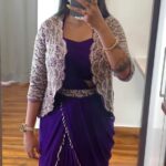 Designer Saree With Koti Embroidery Cording Work